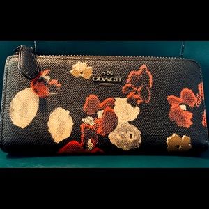 Coach Coated Canvas Zipper Wallet